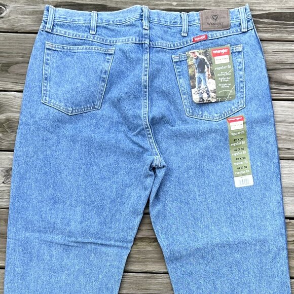 Wranglers Hero Regular Fit Straight Leg Denim Jeans Mens Size 42 x 30 New - Picture 5 of 8